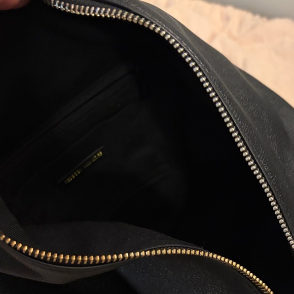 Rebecca Minkoff Black Leather Backpack with Gold Accents main image 5